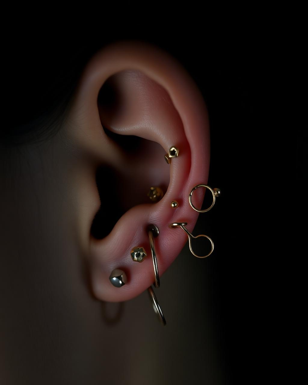 Curated ear piercing collection